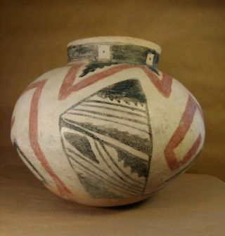 Antique Casa Grandes Southwest Polychrome Native Pueblo Pottery Big Pot 9.  5 X 12