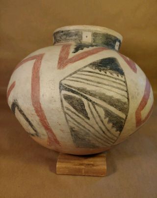 Antique Casa Grandes Southwest Polychrome Native Pueblo Pottery Big Pot 9.  5 x 12 5