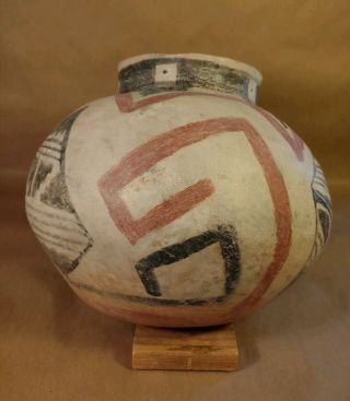 Antique Casa Grandes Southwest Polychrome Native Pueblo Pottery Big Pot 9.  5 x 12 6
