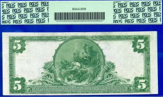 Rare 1902 $5 National Currency PCGS About 55 ( (Indianapolis))  196243 2