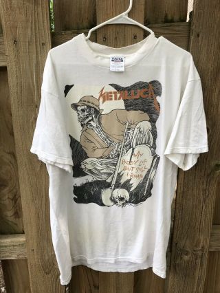 Vintage Metallica Shirt Xl 1994 Rare Pushead Art