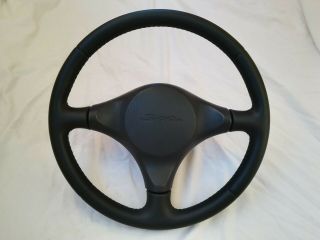 Toyota Supra Jdm Black Leather Steering Wheel Non Srs Oem Jza80 Mk4 2jz Rare