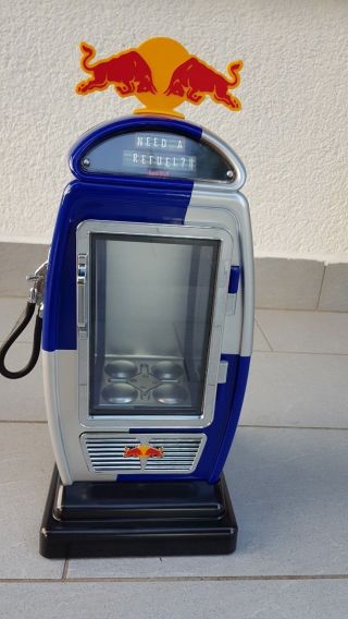 Red Bull Refrigerator Gas Pump Collector Item - Ultra Rare