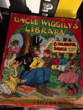 Uncle Wiggily Library Boxed Set Of 8 Vintage A L Burt Hc Howard R Garis