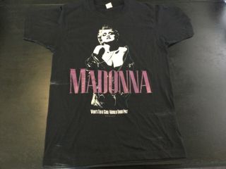 Vintage Madonna Who’s That Girl World Tour Concert Shirt Size Medium From 1987