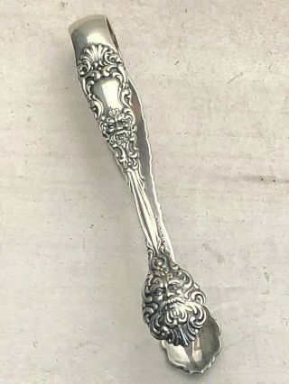 Renaissance By Dominick & Haff Sterling Silver Small Sugar / Bon Bon Tongs 3.  25 "