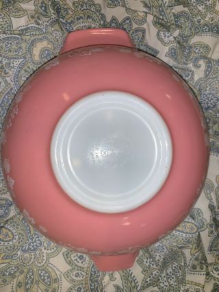 Vintage Pyrex Cinderella Nesting Bowl Set 440 - 18 Pink Gooseberry 10