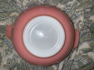 Vintage Pyrex Cinderella Nesting Bowl Set 440 - 18 Pink Gooseberry 9