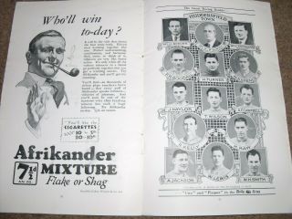RARE VINTAGE 1930 FA CUP FINAL PROGRAMME ARSENAL V HUDDERSFIELD TOWN 10