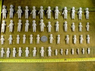 50 X Excavated Vintage Victorian Frozen Charlotte Doll Age 1860 Size 1 - 2.  8 Inch