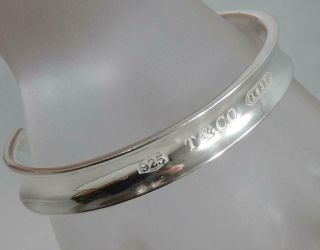 Tiffany & Co Sterling Silver T & Co 1837 925 Cuff Bangle Bracelet 1997 J1552