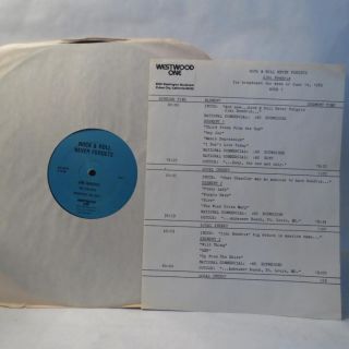 Jimi Hendrix Radio Show 5 - Lp Westwood One 6 - 14 - 82 Nm W/cue Sheets Rare