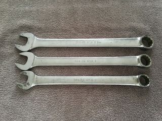 Vintage Snap On Combination Wrench Set SAE 1 - 1/16 