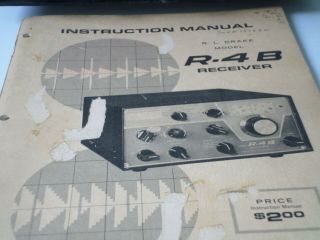 Vintage Drake Model R - 4B Communications Receiver - Ham Radio Equipment 3