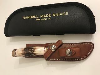 - - VINTAGE RANDALL KNIFE - - MODEL 3 MINI - - SHEATH & CASE - - - - 10