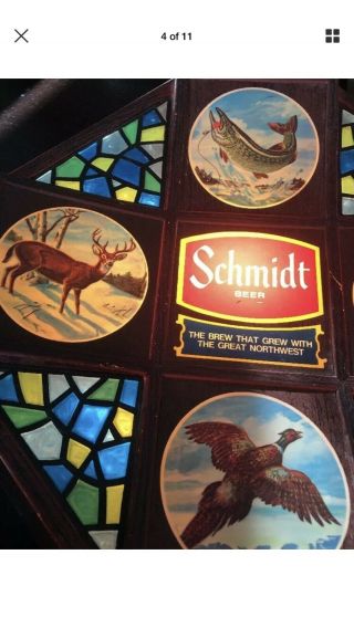 Vintage Schmidt Beer Lighted Sign 3