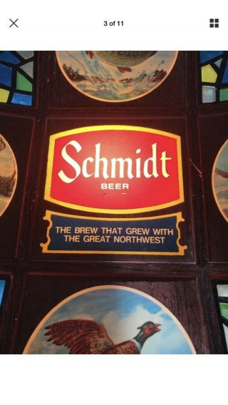 Vintage Schmidt Beer Lighted Sign 4