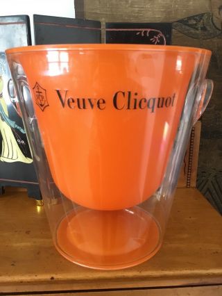 Vintage Veuve Clicquot French Lucite Champagne Bucket