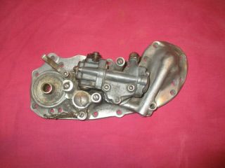 Vintage 1930s Vl Harley Davidson Timing Cover / Cam Cover And Oil Pump.