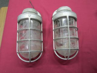 Vintage Appleton Explosion Proof Wall Lamps Form 200 - 15 " Tall