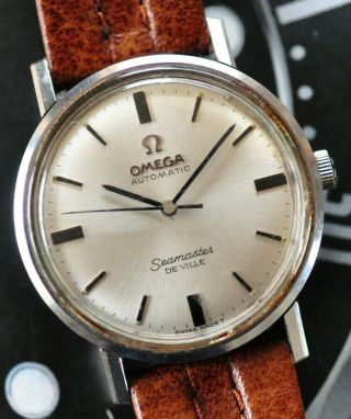Vintage Automatic Omega Seamaster De Ville Watch Rare 31mm Stainless Steel Case