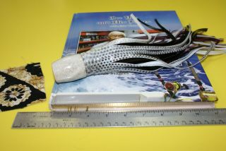 Joe Yee Vintage White Pearl Apollo Tuna Ahi Salt Water Big Game Trolling Lure 2