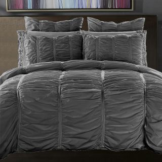 Ruffle n Ruched Vintage Pattern 100 Cotton 3 Piece King,  Queen Duvet Cover Set 5
