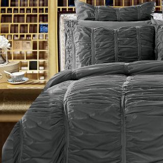 Ruffle n Ruched Vintage Pattern 100 Cotton 3 Piece King,  Queen Duvet Cover Set 6