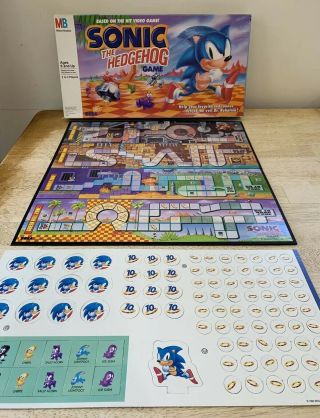 Rare Vintage Sonic The Hedgehog Board Game 1992 Near Complete Sega Genesis