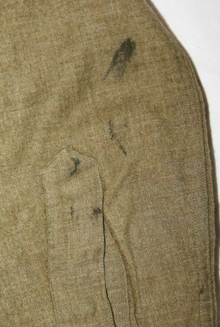 EARLY WWII MUSTARD COLOR WOOL COMBAT FIELD SHIRT 4