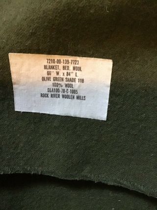 WW2 US Army GI Wool Blanket 2