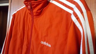 Adidas Orange Vintage Old School Tracksuit Top Beastie Run Dmc Athletic L To Xl