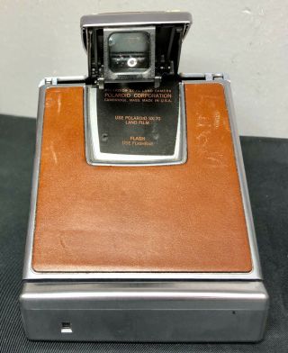 Vintage Polaroid SX - 70 Land Camera W Case And Accessories Flash Viewfinder Timer 7