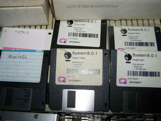 Vintage Apple IIGS Rom 1 LOADED Apple High Speed SCSI Finger Print GSRam Disks 4
