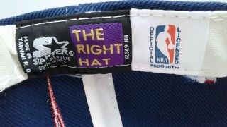 Vintage 90 ' s Houston Rockets NBA Basketball Strapback Hat Shockwave Wool 7