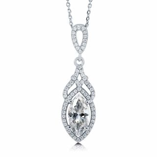 BERRICLE Sterling Silver Cubic Zirconia Vintage Style Halo Bridal Bridesmaid Set 3