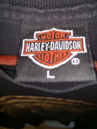 Vintage Harley Davidson 1991 3D Emblem Bear The Strong Survive T Shirt Large 5