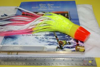 Joe Yee Vintage Yellow Orange Apollo Tuna Ahi Salt Water Big Game Trolling Lure 4