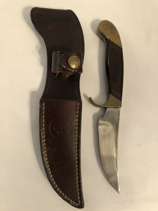 Vintage Olsen Ok Skinner Hunting Knife Fixed Blade Howard City Hc Michigan