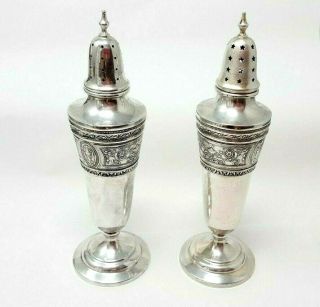 International Silver Wedgwood Sterling Silver Salt & Pepper Shaker Set