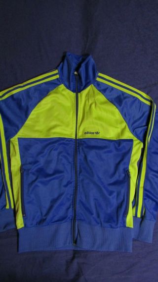 Adidas Blue - Green Vintage Track Suite,  Rare Model,  Size M,  Great