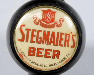 Vintage Stegmaier ' s Beer Ball Tap Knob Handle Wilkes - Barre,  Pa 2