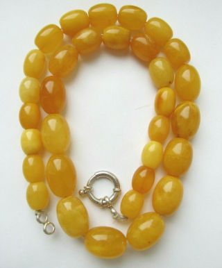 VINTAGE NATURAL BALTIC AMBER NECKLACE 42.  5g 4