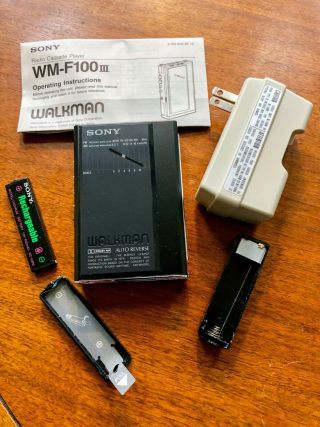 Vintage Sony Wm - F100 Iii Walkman