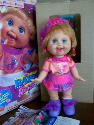 Vtg Galoob So Playful Penny Box Has Wear Baby Face Doll Rare