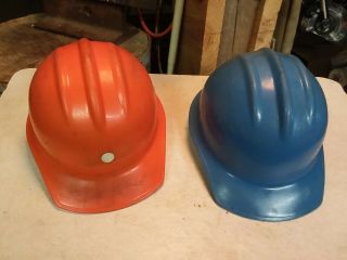 Vintage Bullard Hard Boiled Cap Blue And Red (two Hats)
