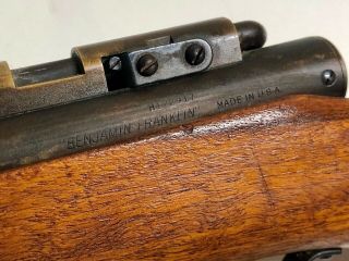 Vintage Benjamin Franklin Model 312 22 CAL Pellet Air Rifle 7