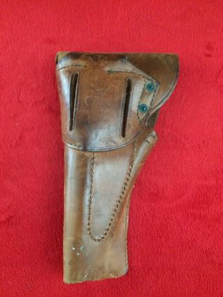 WW2 1943 US Modified Revolver M1916 Colt Brown Leather M1911.  45 Holster 2