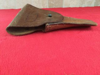 WW2 1943 US Modified Revolver M1916 Colt Brown Leather M1911.  45 Holster 7