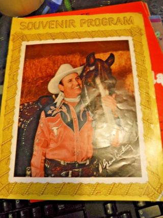 1950 Gene Autry Souvenir Program - Movie Cowboy Western Star -